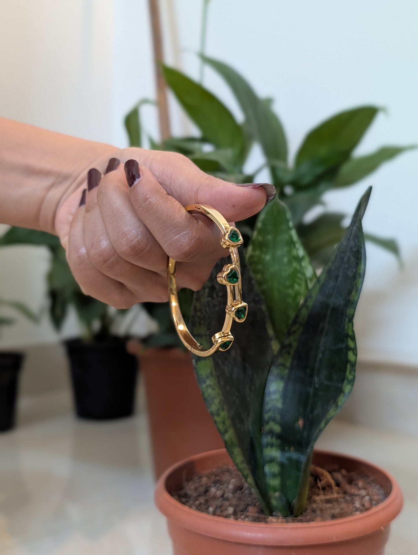 Bracelet with 3 Panna Gems