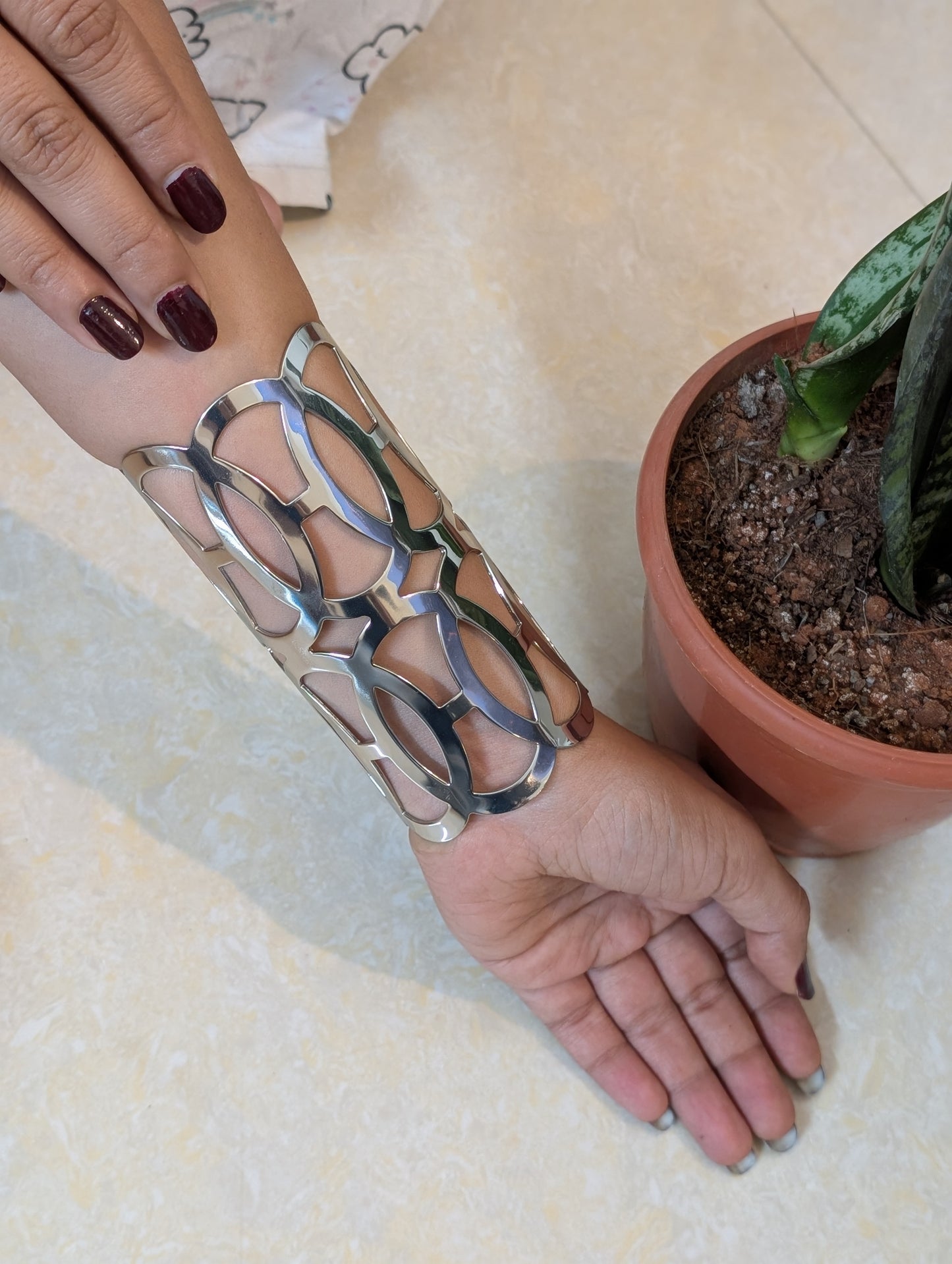 Silver Petal Bracelet
