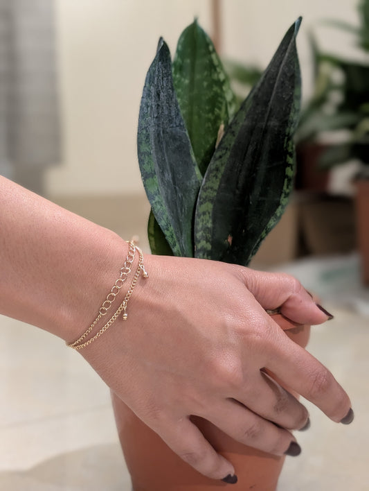 A Sleek Golden Bracelet