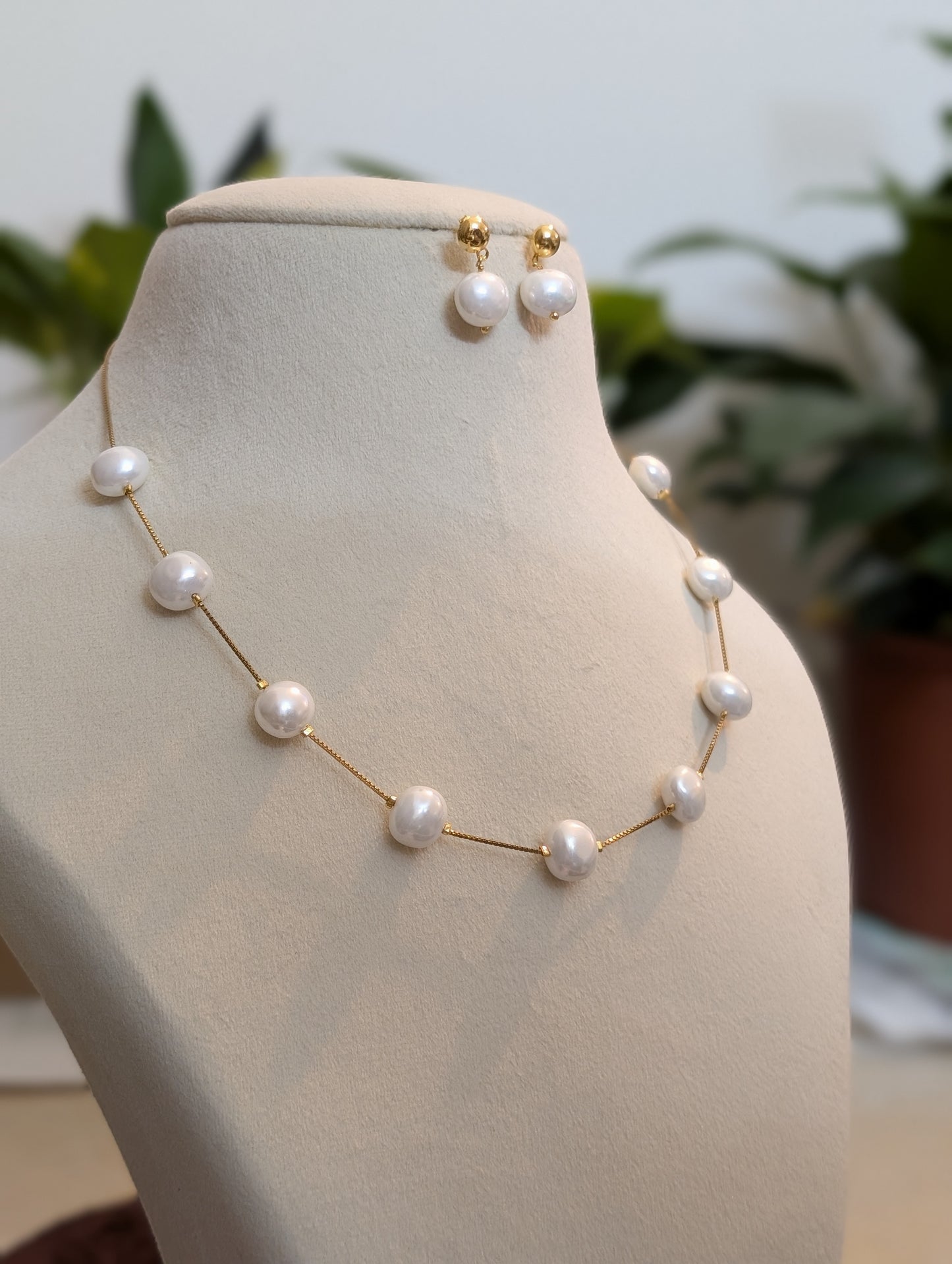 Jaipuri Pearl Necklace Set