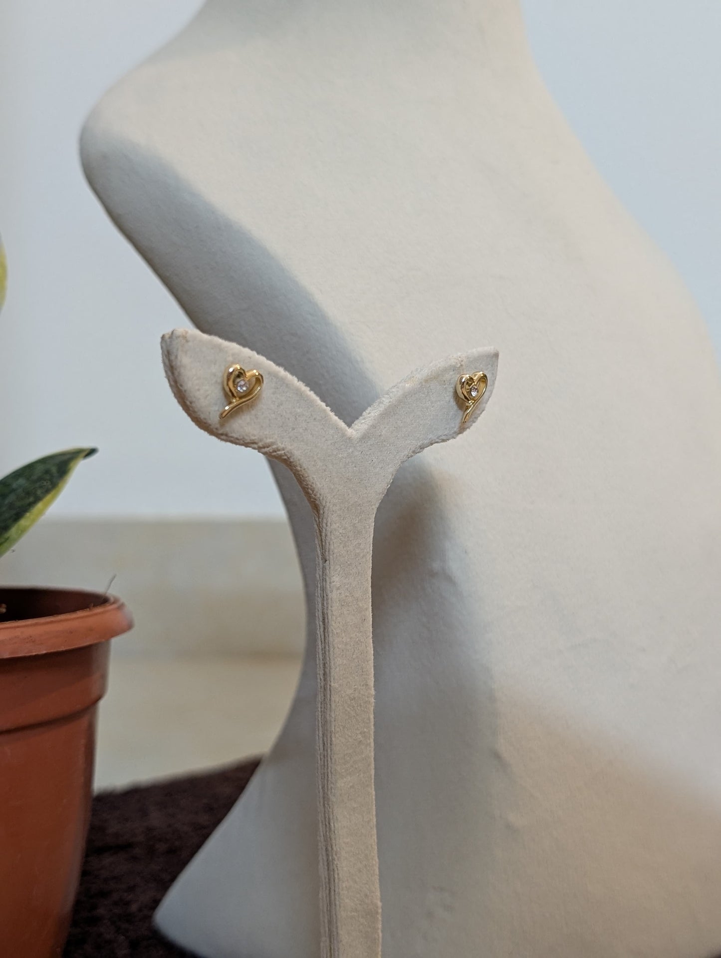 Golden Heart Earrings