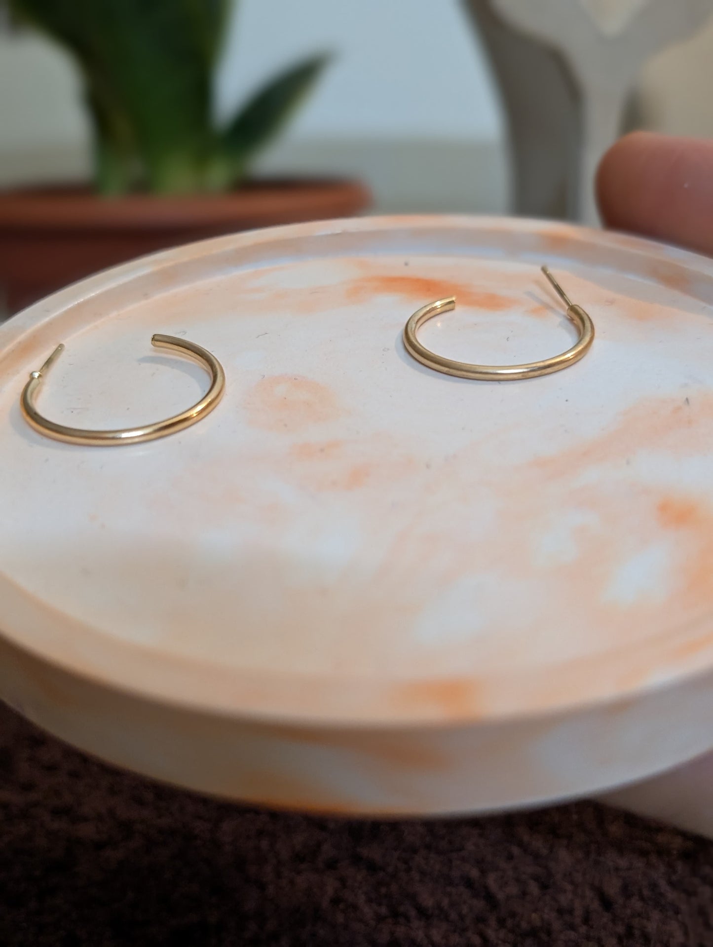 Everyday Wear Golden Hoops