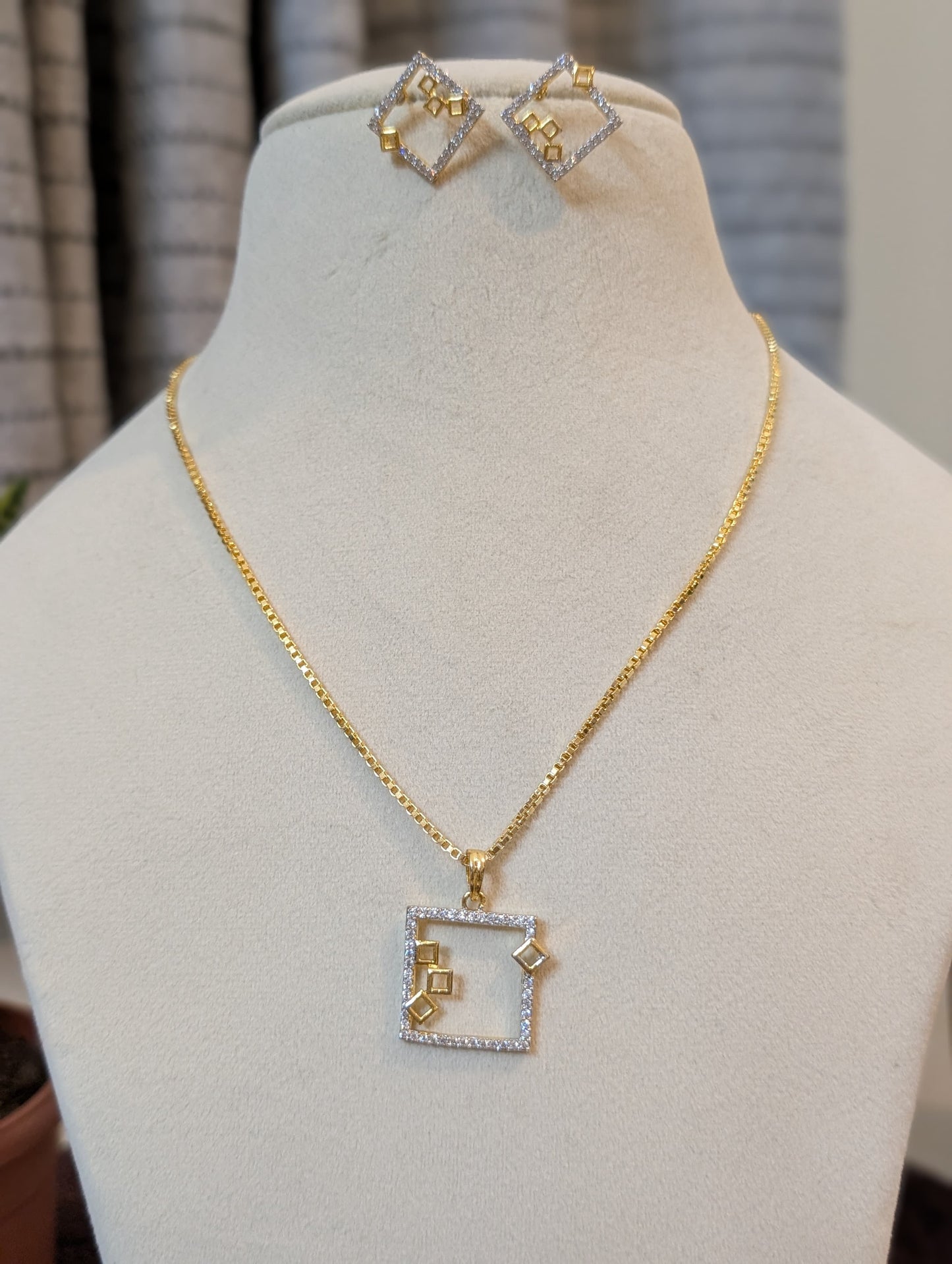 Square - Sun and Silver with Ring