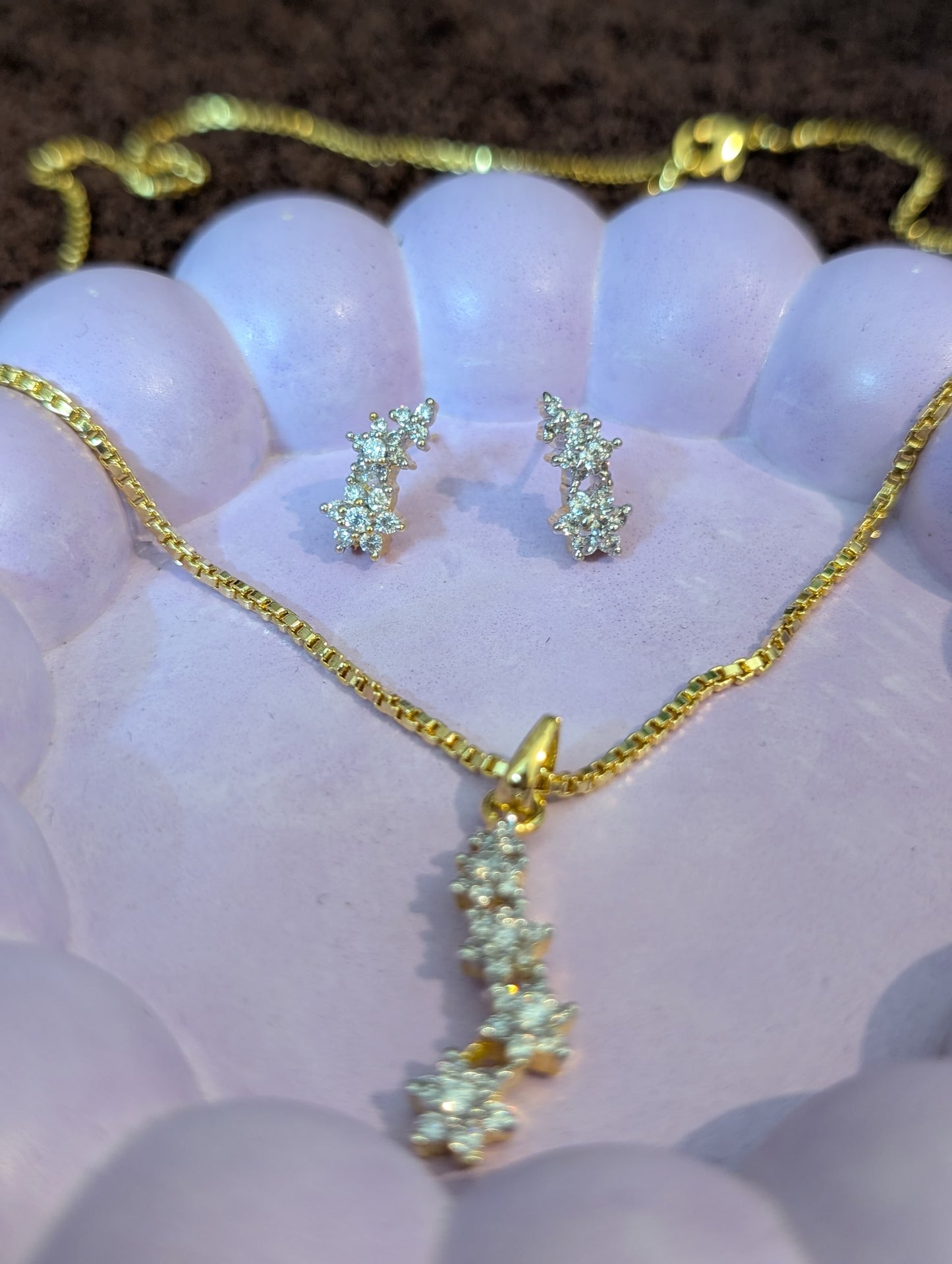 Four Stars Necklace Set