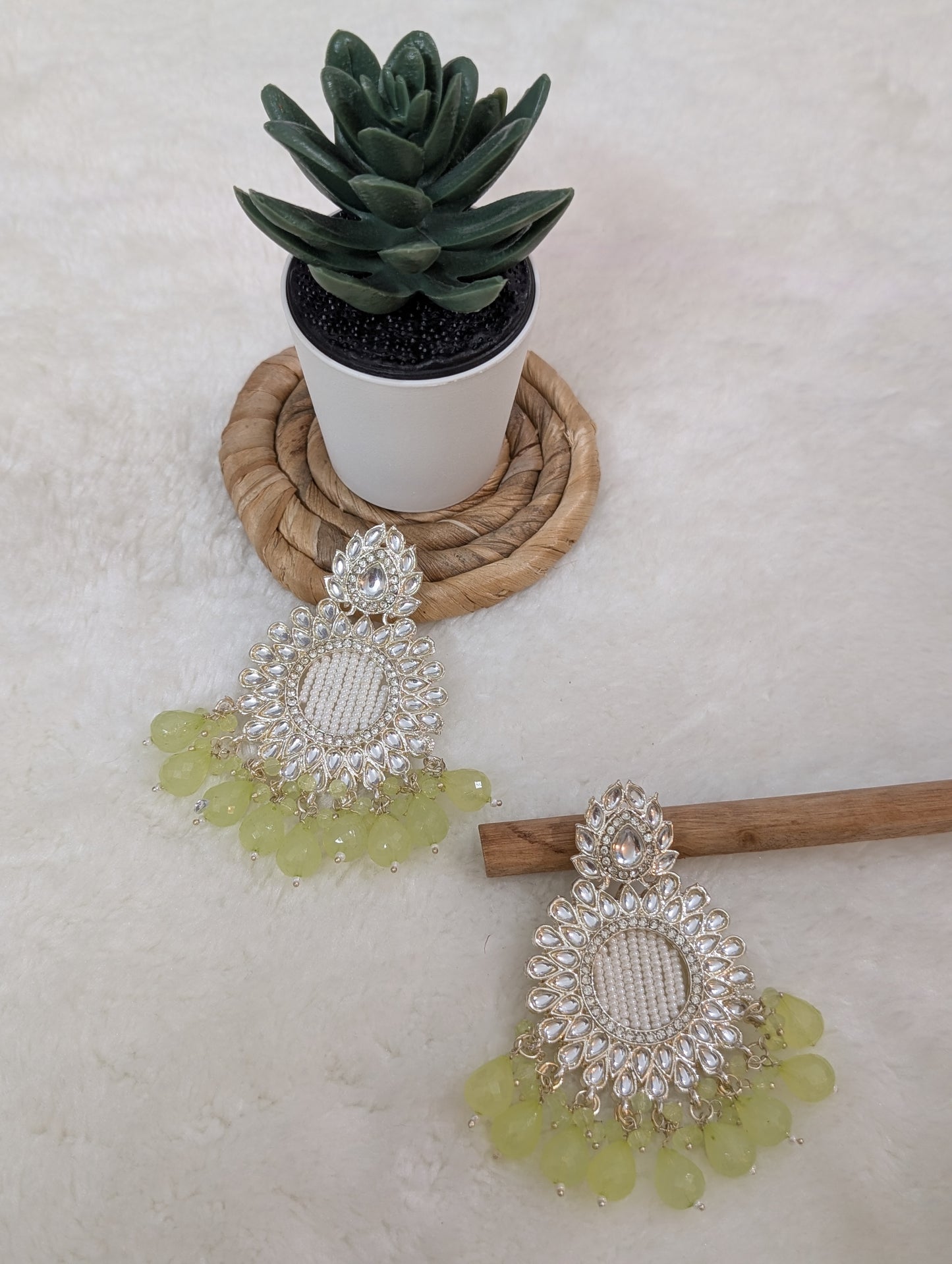 Lime Green Danglers