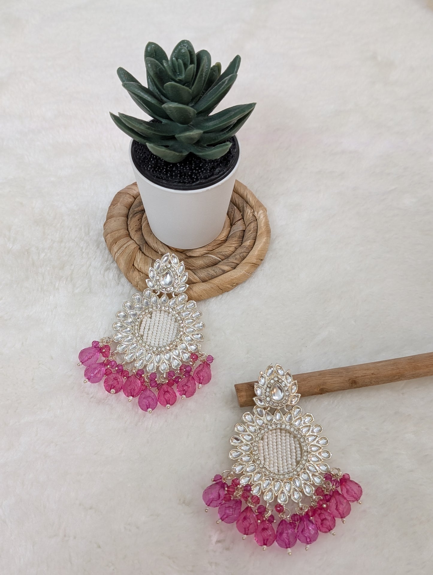Ruby Moon Danglers