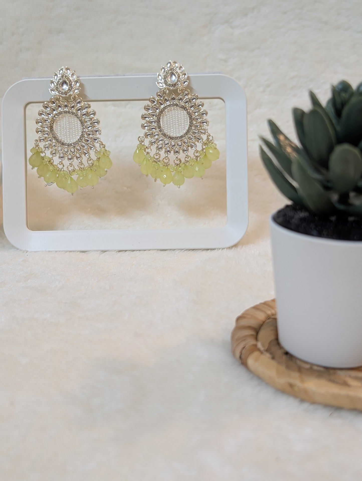 Lime Green Danglers