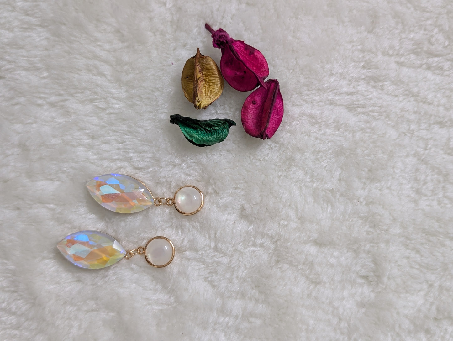 Flamingo Twinkle Drops - White