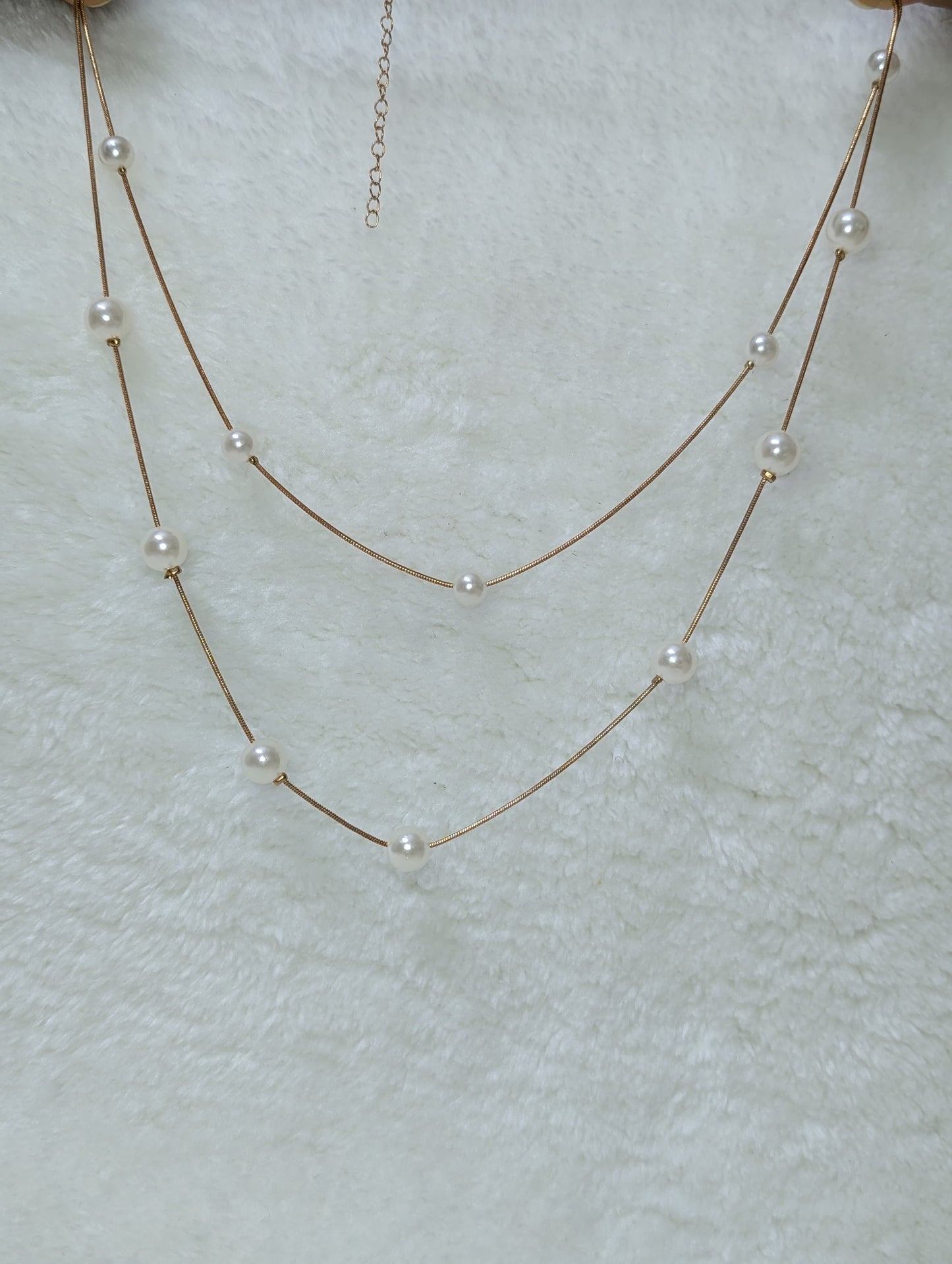 Layered Pearl necklace