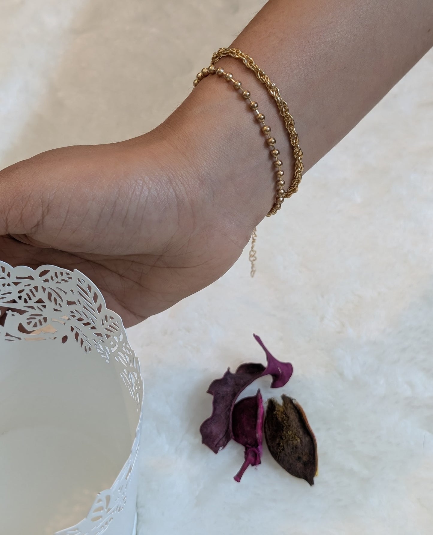 Golden Bracelet Set