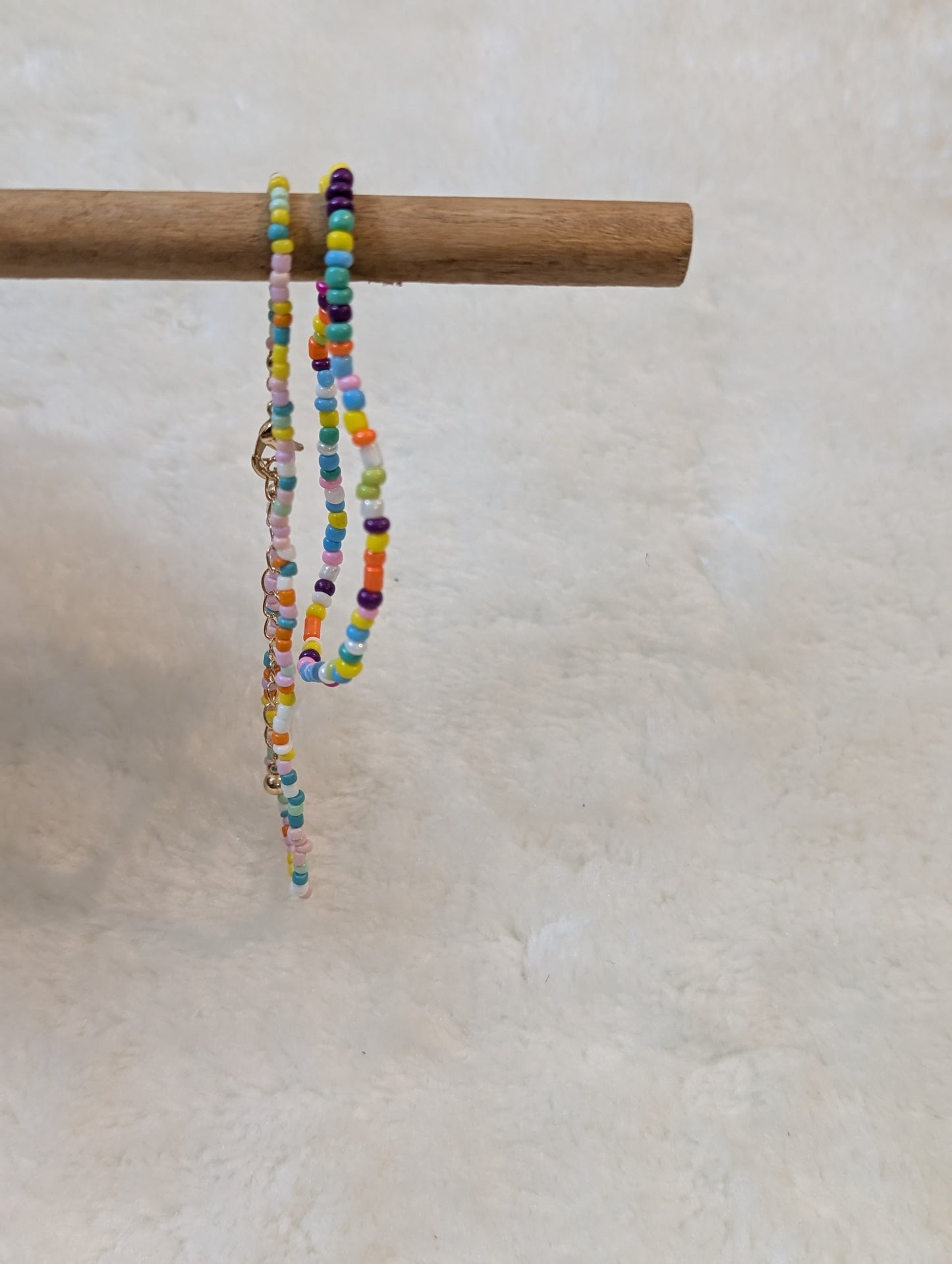 Multicoloured Bracelet and Anklet set