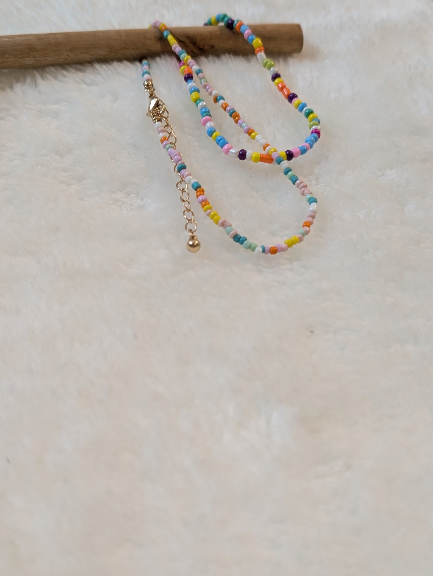 Multicoloured Bracelet and Anklet set