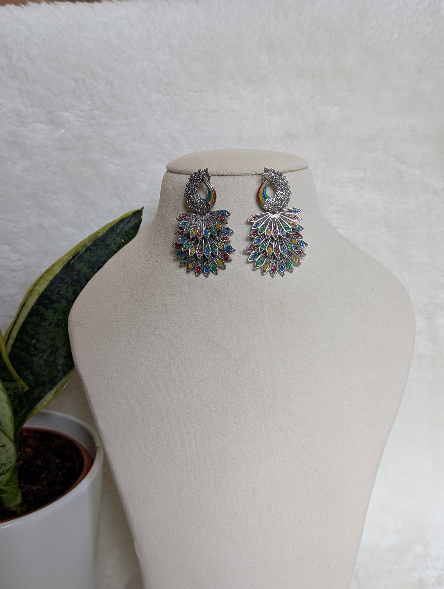 Peacock Regal Jhumkas