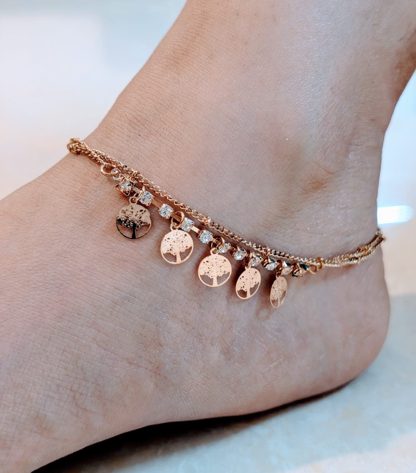 Golden Charm Anklet