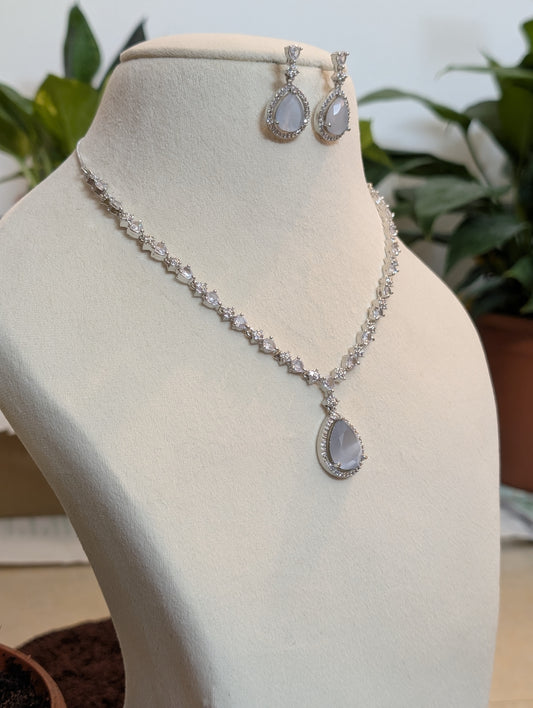 Ava's Purity Diamond Necklace Set