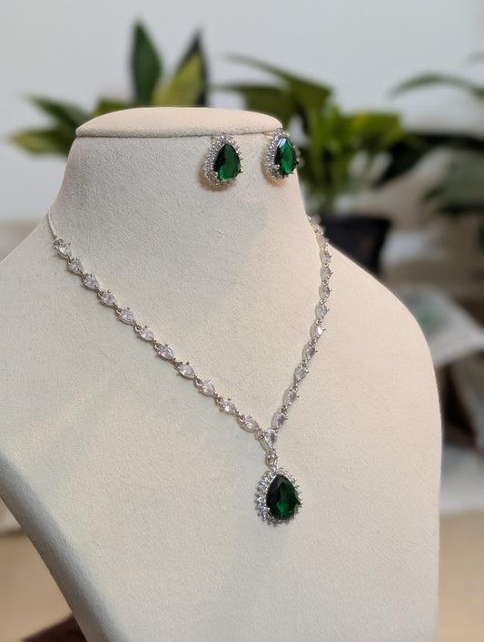 Emerald Green Necklace Set