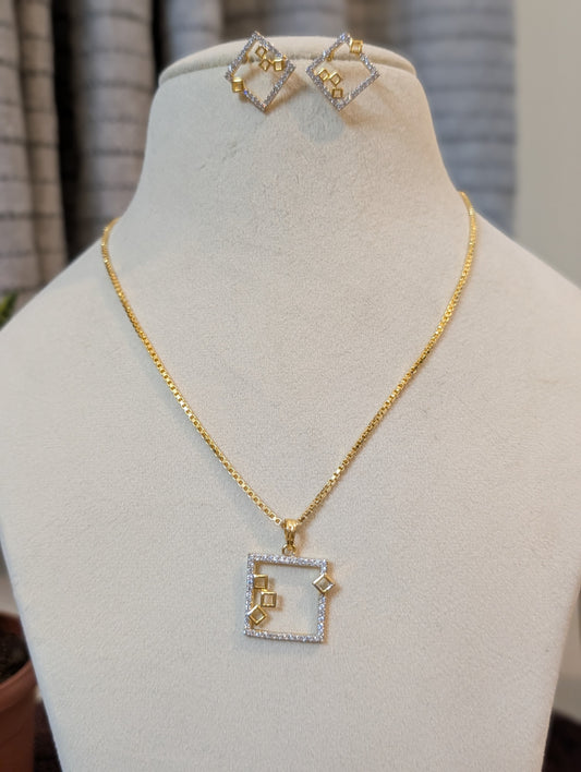 Square - Sun and Silver with Ring