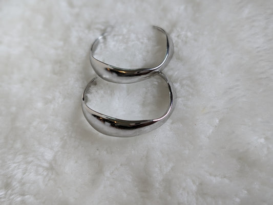 Silver Hoops