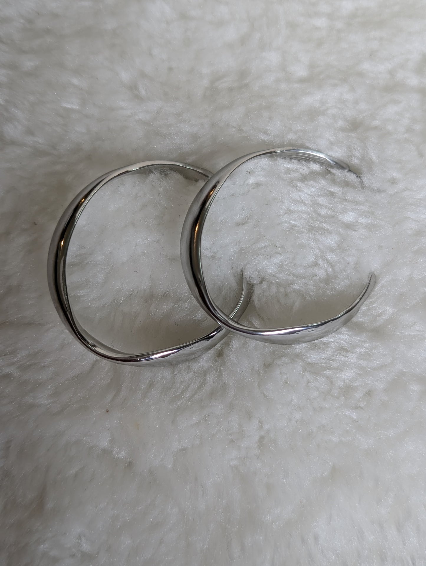 Silver Hoops