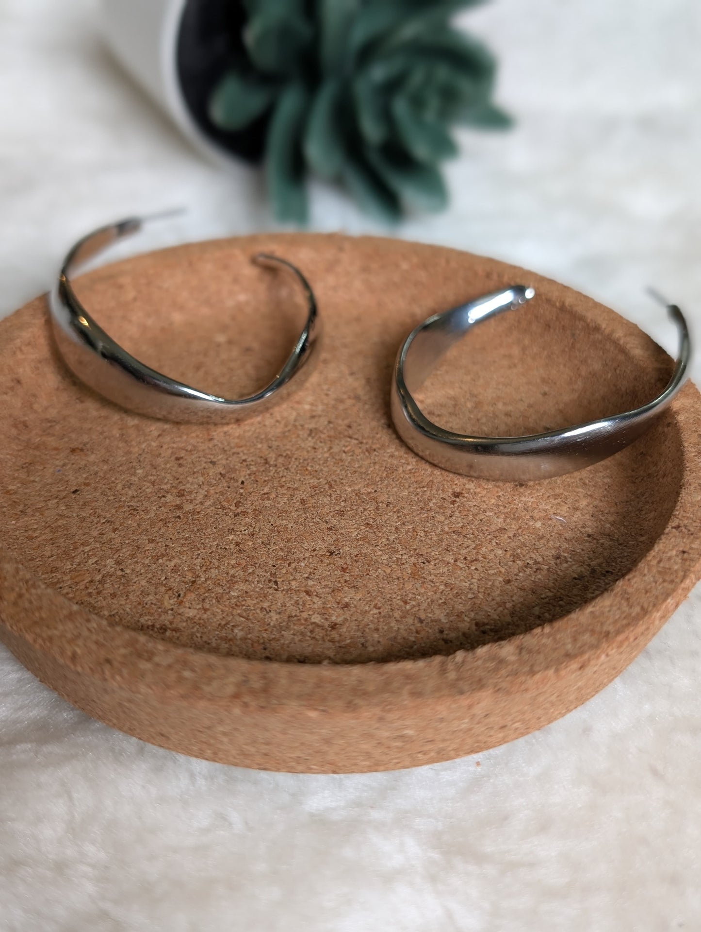 Silver Hoops
