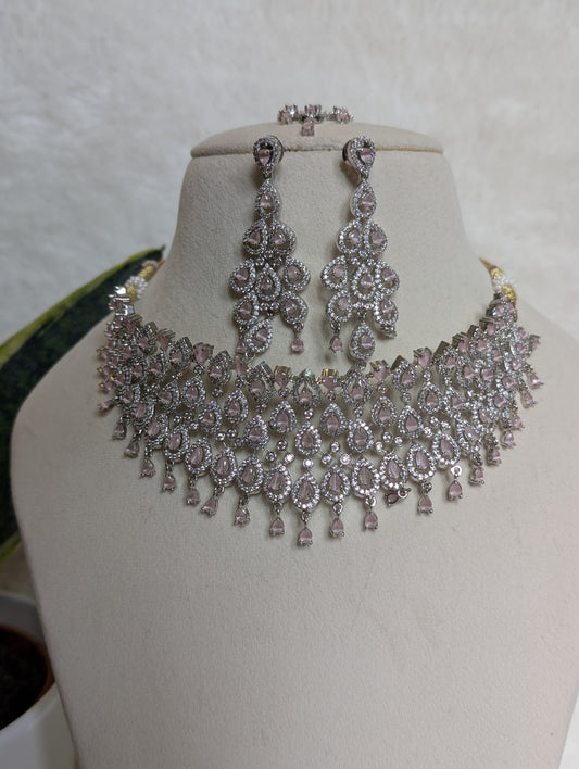 Rosy Pink Choker Set
