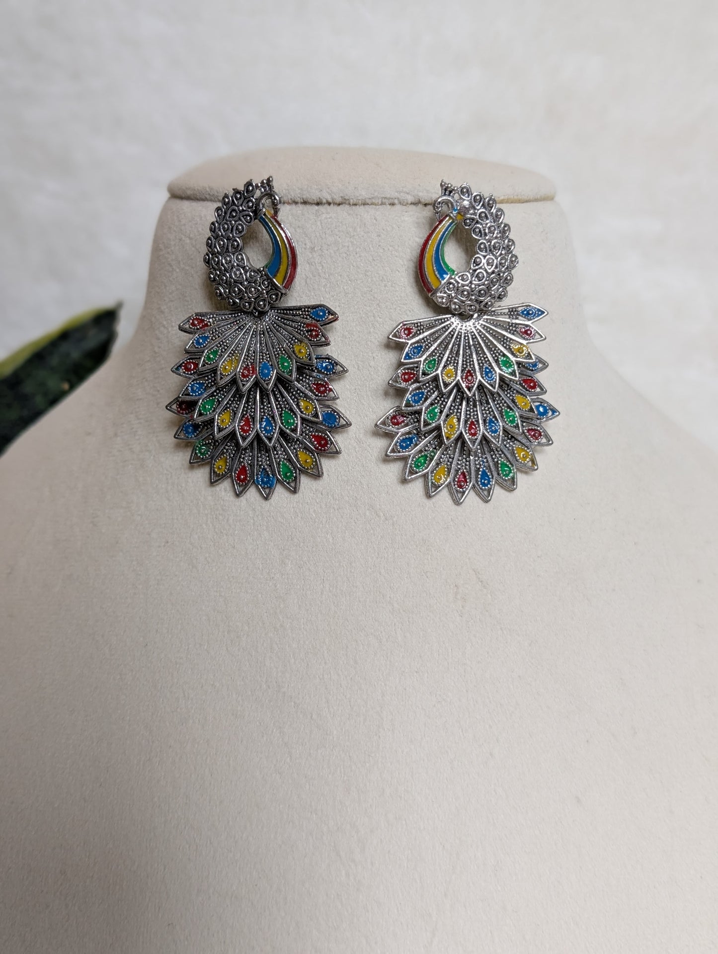 Peacock Regal Jhumkas