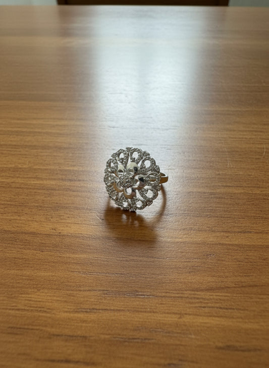 Silver Flower Ring